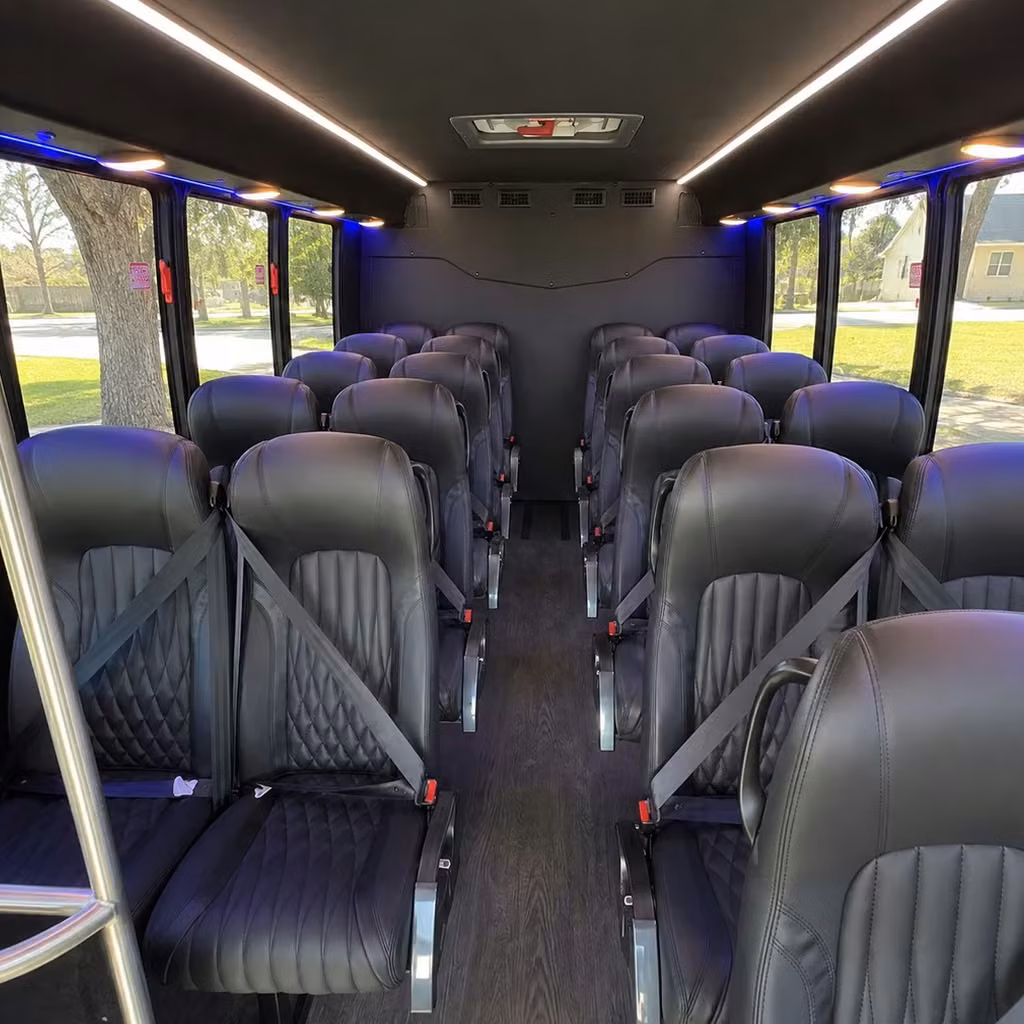 25 passenger minibus interior
