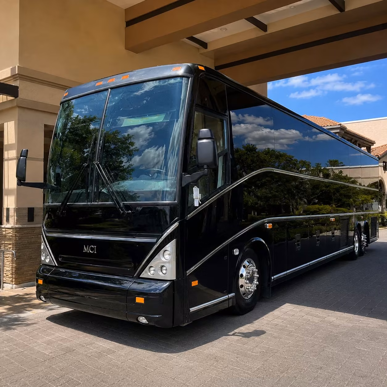 56 passenger charter bus